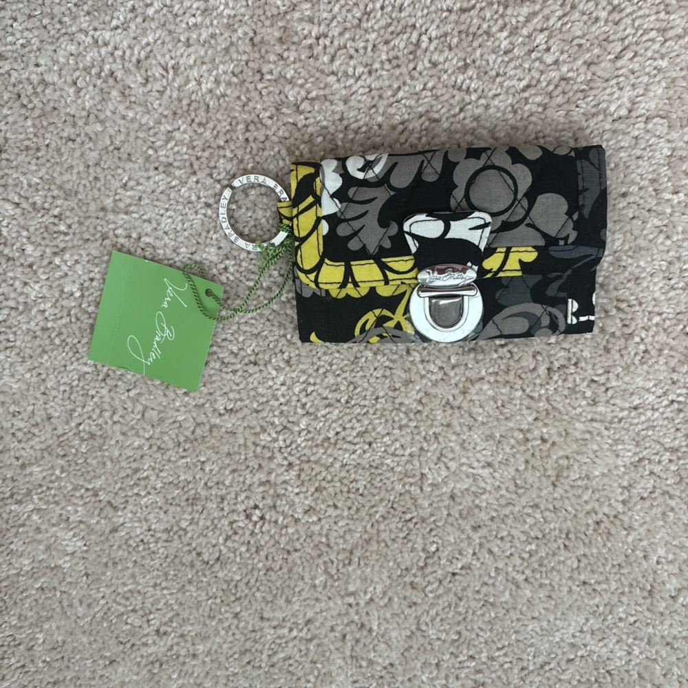 Vera Bradley Yellow and White Patterned Wallet